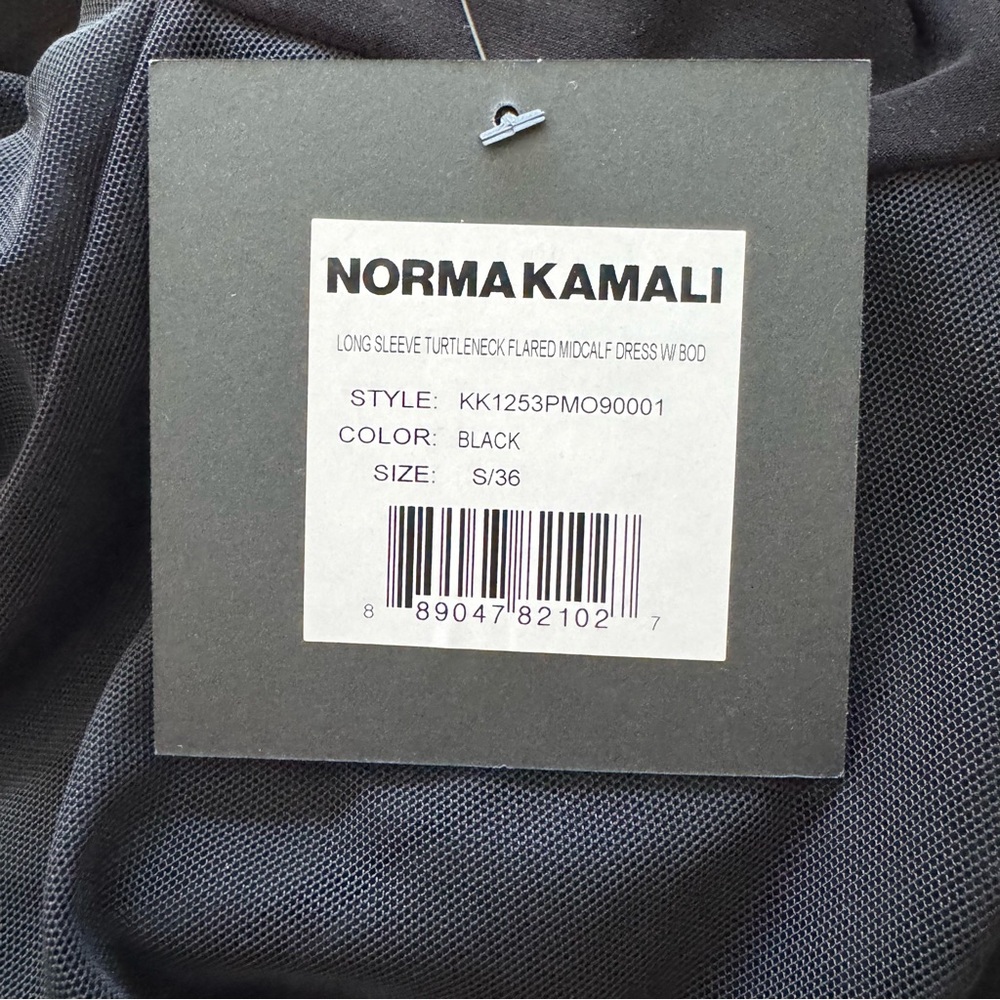 Black Sheer Norma Kamala Maxi dress with built in Bodysuit - Picture 13 of 14